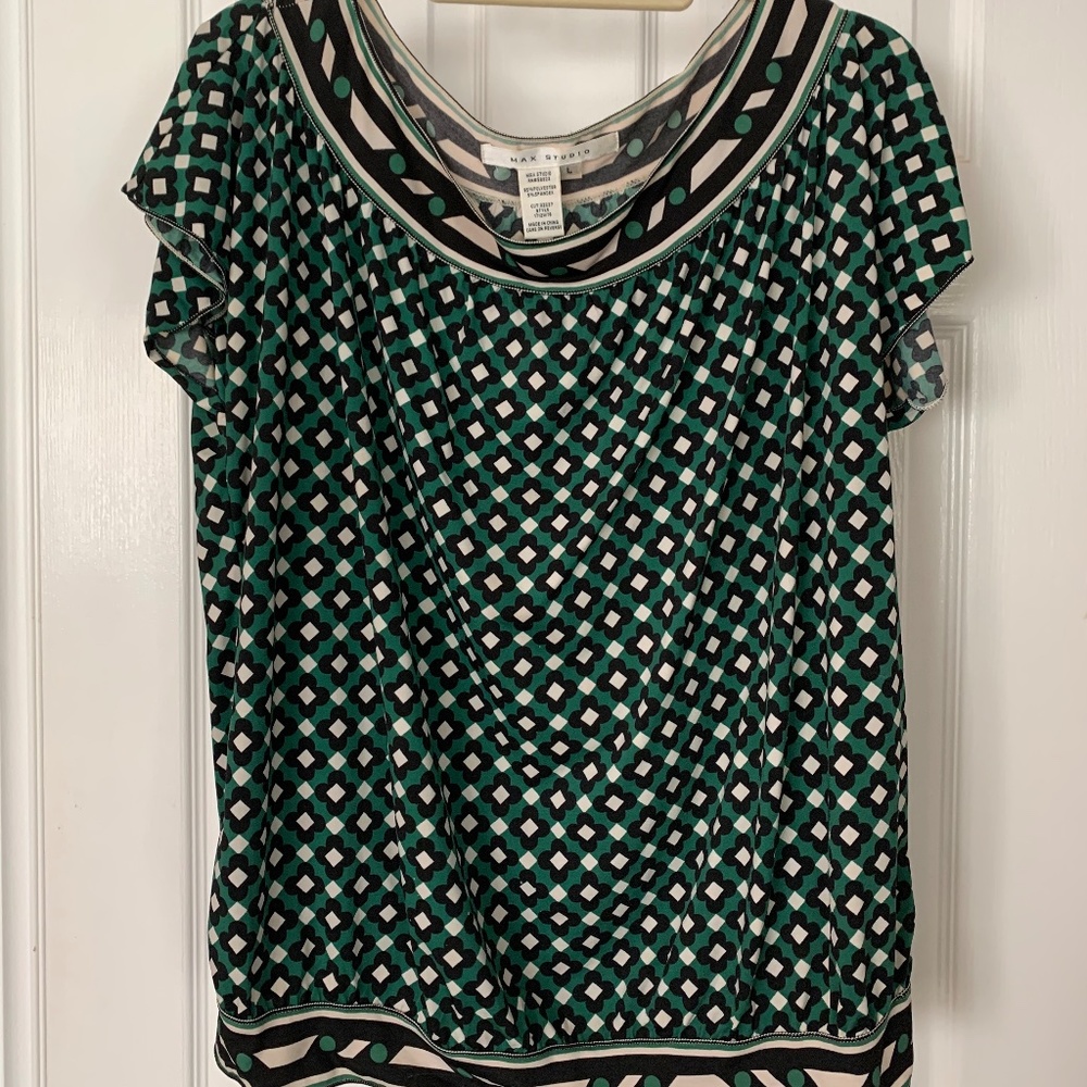 Short sleeved Blouson top